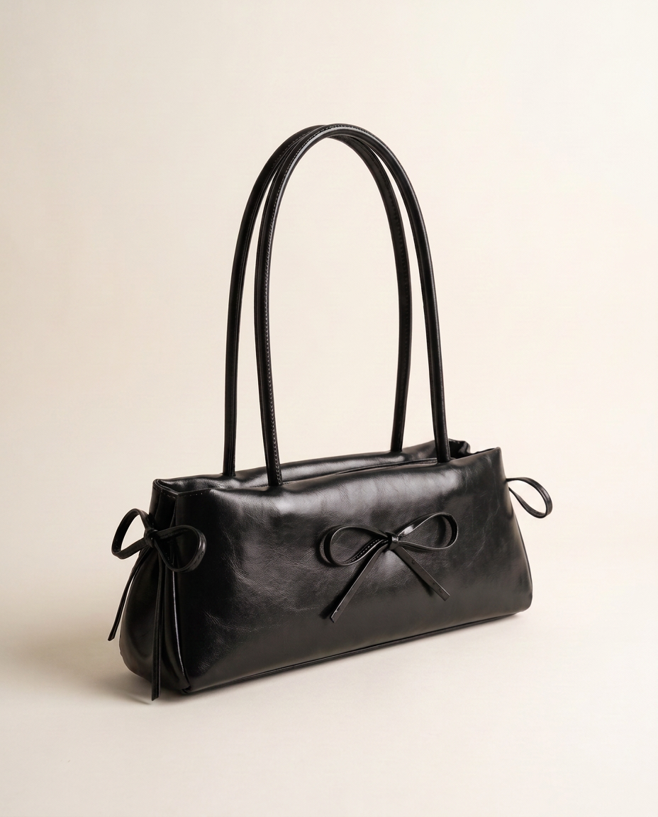 Bolso baguette Luna de CASVELO en color Negro