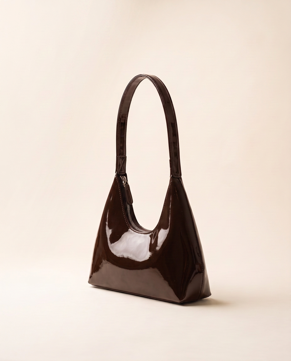 Bolso de charol Noir de CASVELO en color Chocolate