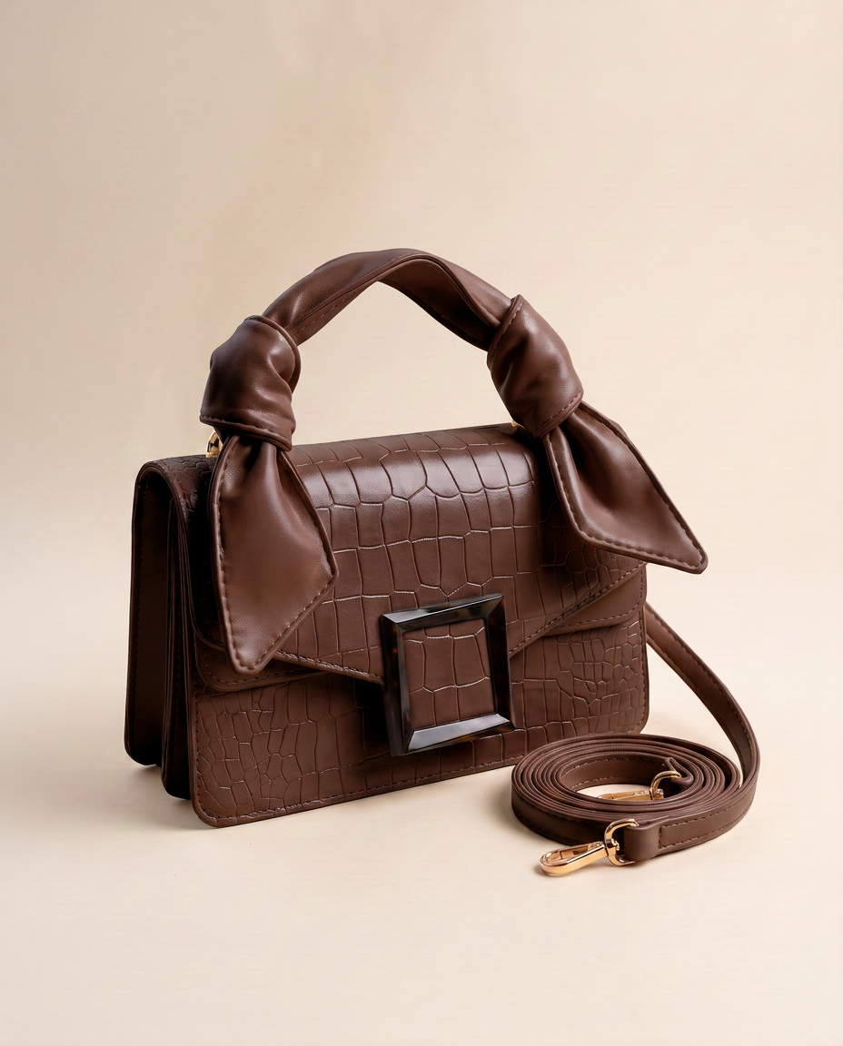 Bolso bandolera Amélie de CASVELO en color Chocolate