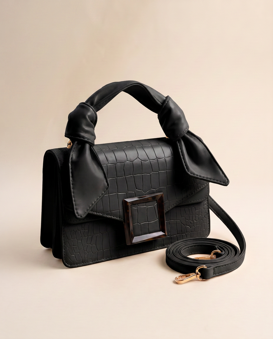 Bolso bandolera Amélie de CASVELO en color Negro